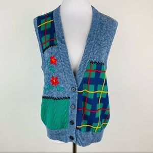 Vintage Sweater Vest Small Petite